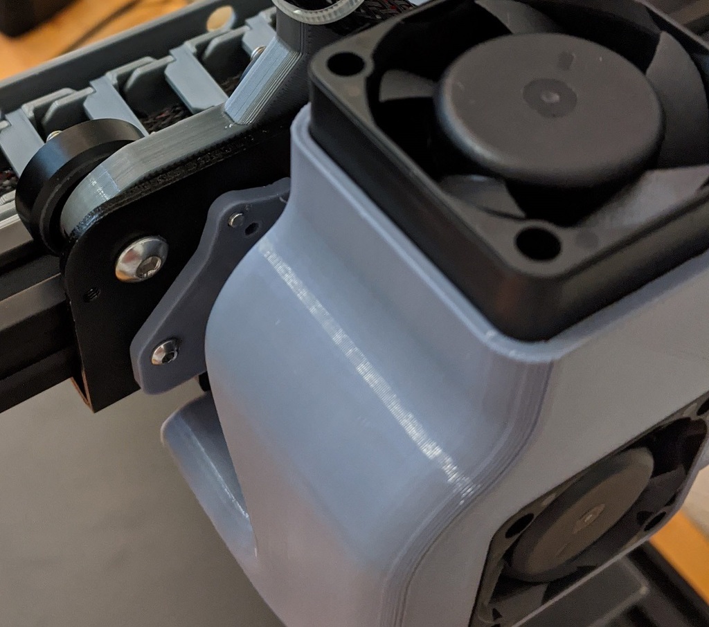 ADKS - Ender 3 V2 fan duct hotend mount