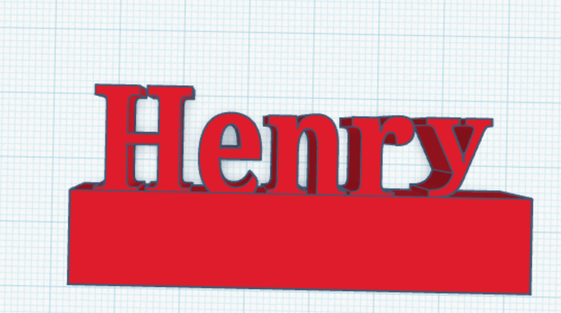 Name tag henry