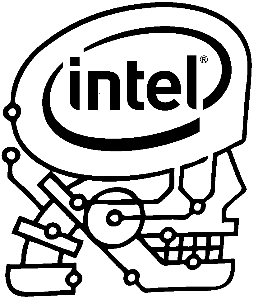 Badge Intel Skulltrail original by RustyVince63 | Download free STL ...