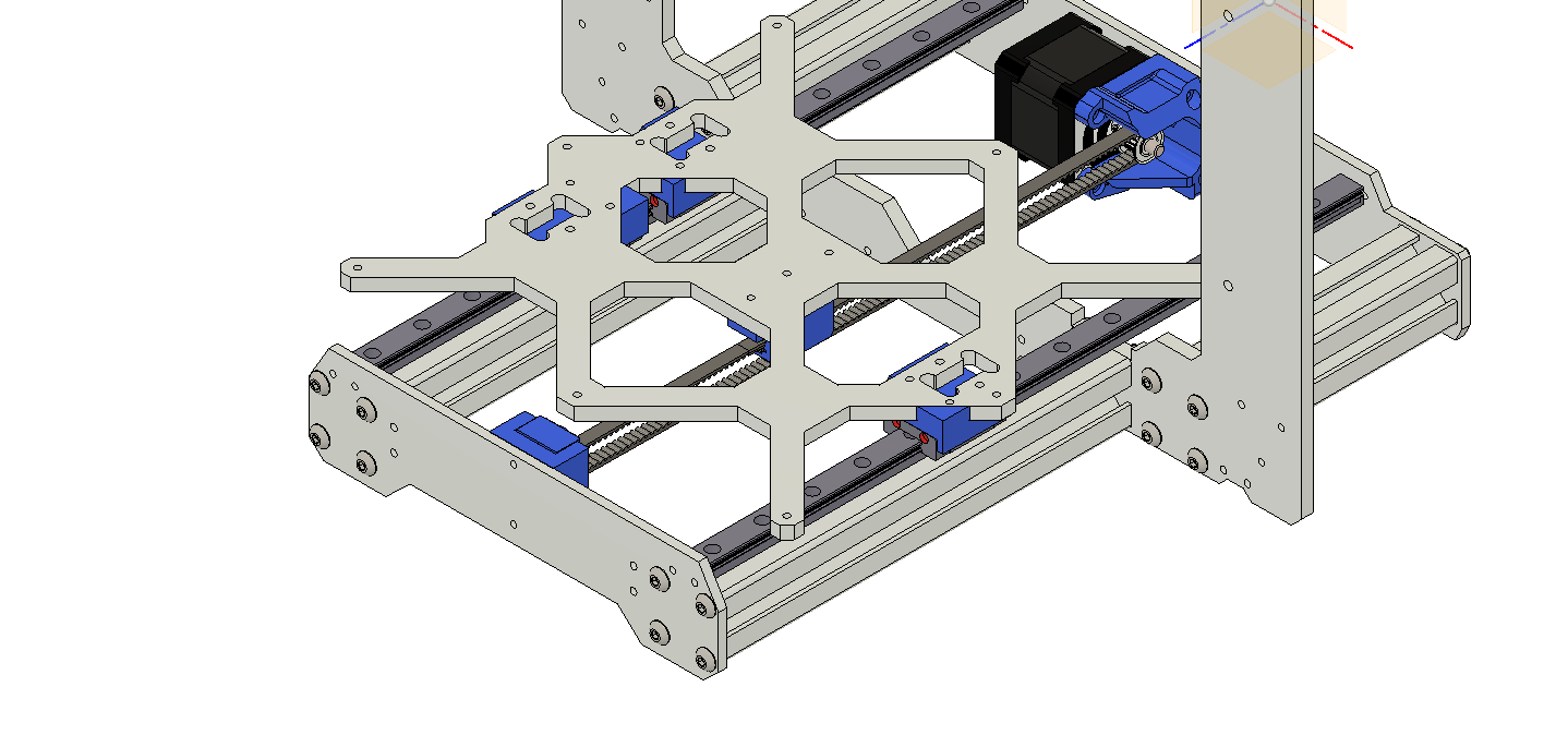 Y Axis Linear Rail and Belt System