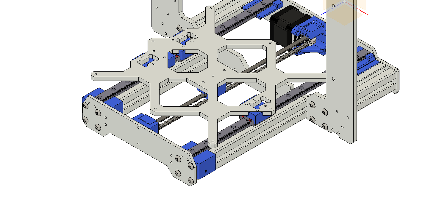 Three Rails Axis System Y Axis Linear Rail and Belt System by jfromel | Download free STL model ...