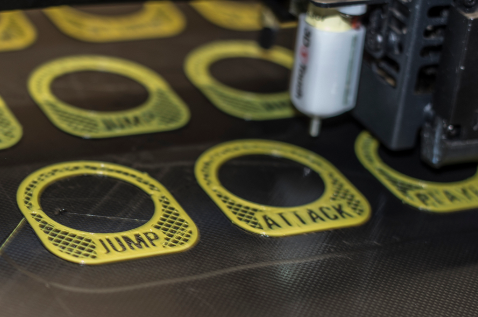 Miniatura 2 do modelo 3D Data East Arcade Button Tag/Lables