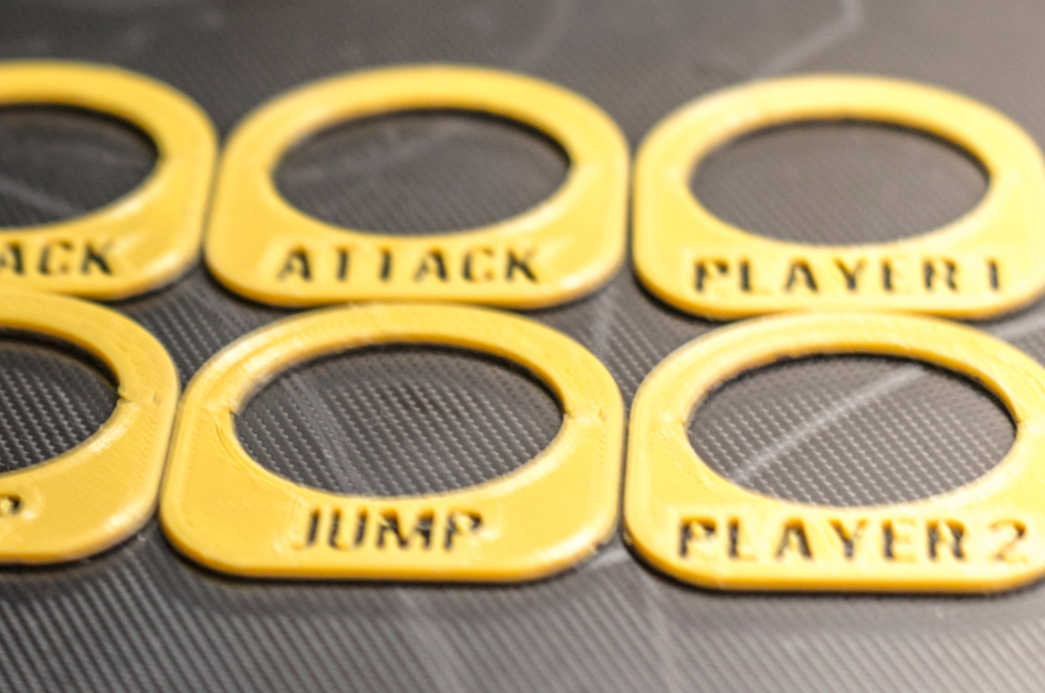 Miniatura 5 do modelo 3D Data East Arcade Button Tag/Lables