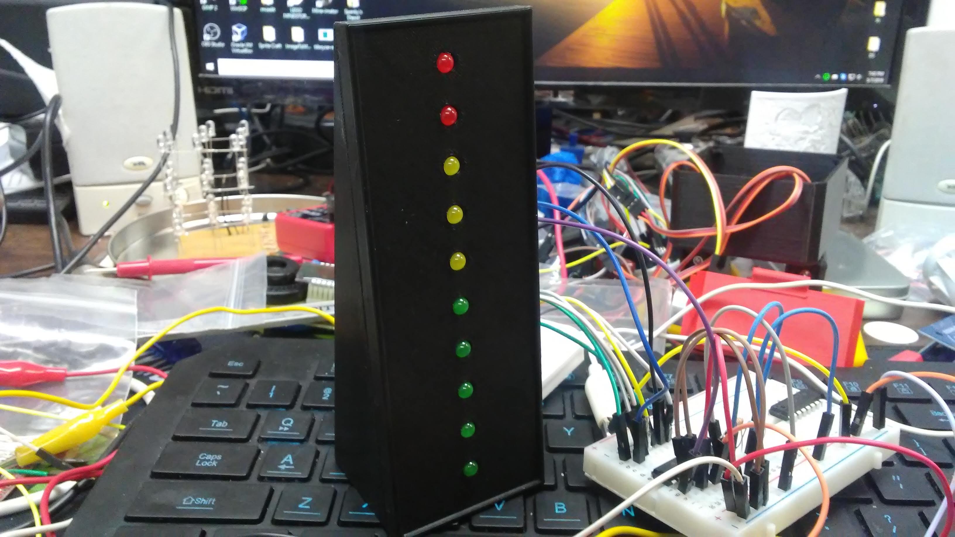 10 LED VU Meter Stand for 5mm LED's