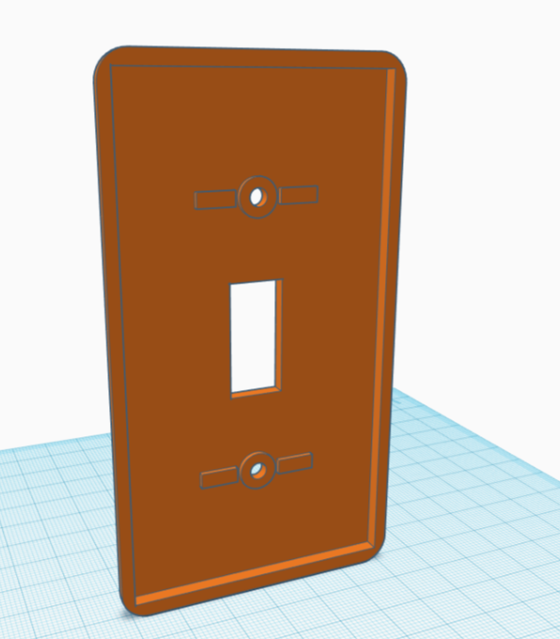 A Simple Light Switch Cover by MakerKJS | Download free STL model | Printables.com