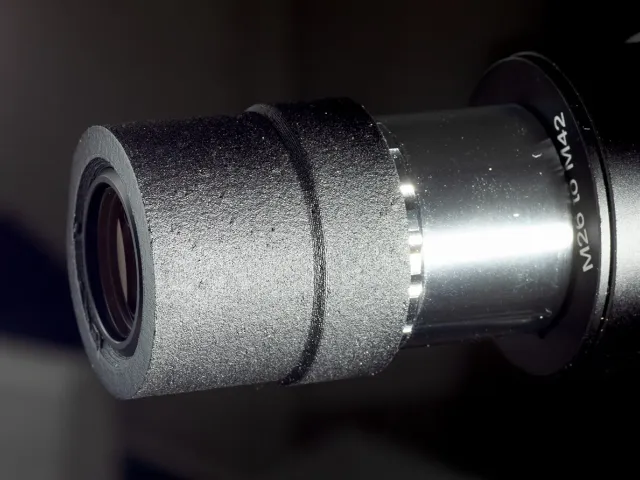 Lens shade + cap for Mitutoyo M Plan Apo 5x