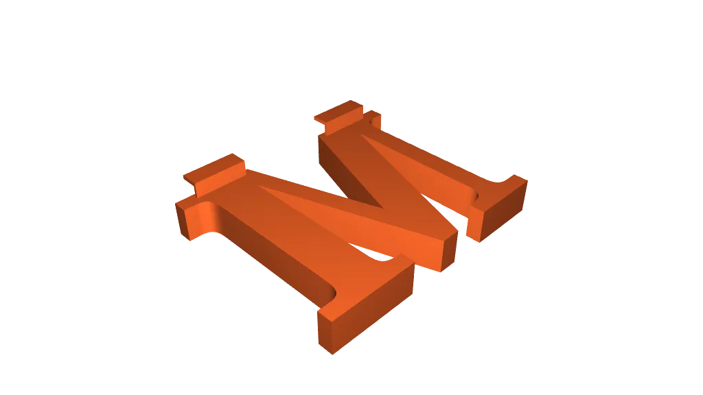 Slatwall Letters - M by Lucky013 | Download free STL model | Printables.com