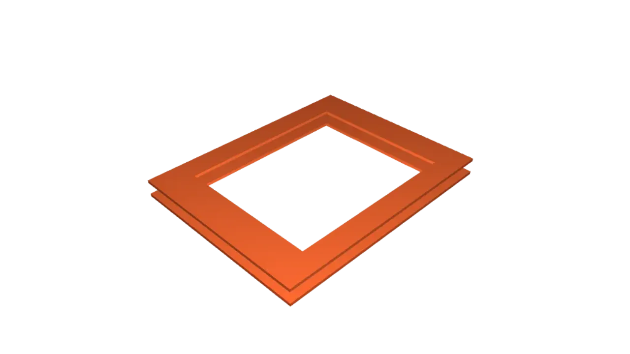 Photo Frame Template (Customize yourself) by Prusa | Download free STL ...
