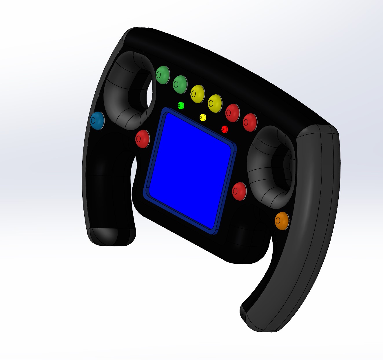 F1 Steering Wheel LCD Knob by Nate DiSalvo Download free STL model