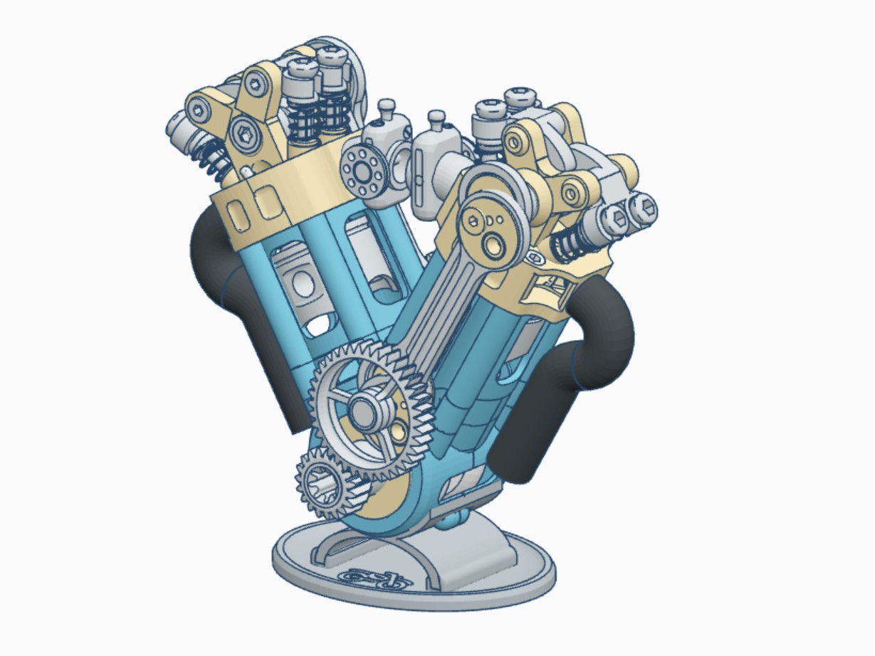 Miniatura 6 do modelo 3D OHC V60 Ultramax Engine