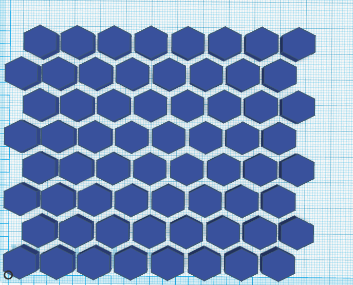 Generic Honeycomb Pattern 12mm with 2mm spacing