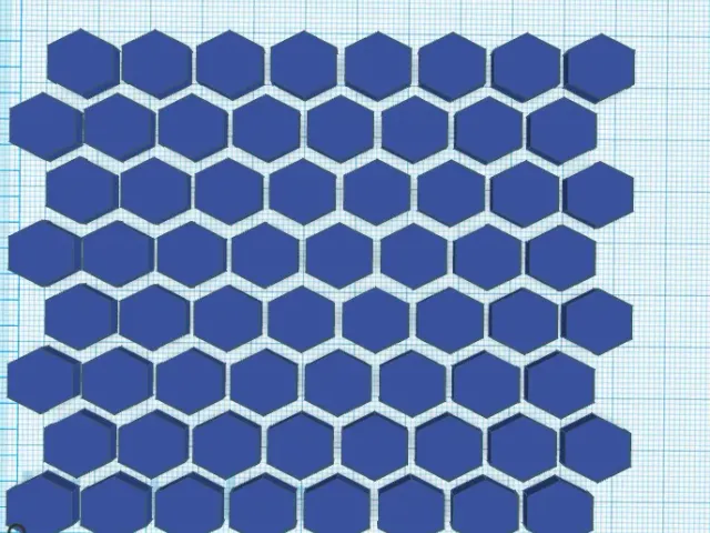 Generic Honeycomb Pattern 12mm with 2mm spacing