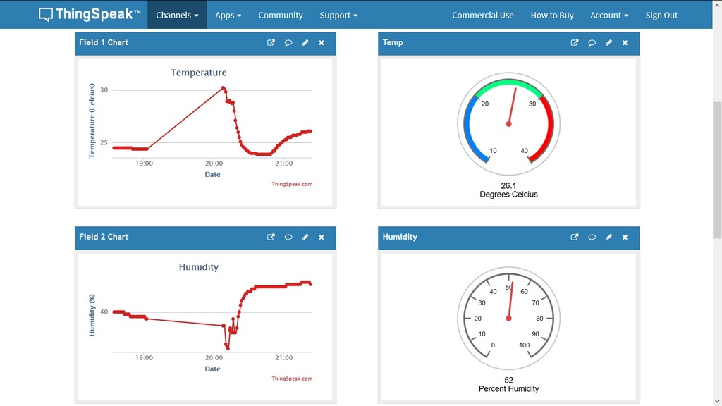Temperature, Humidity, Moisture Sensor with OLED by beerman | Download ...