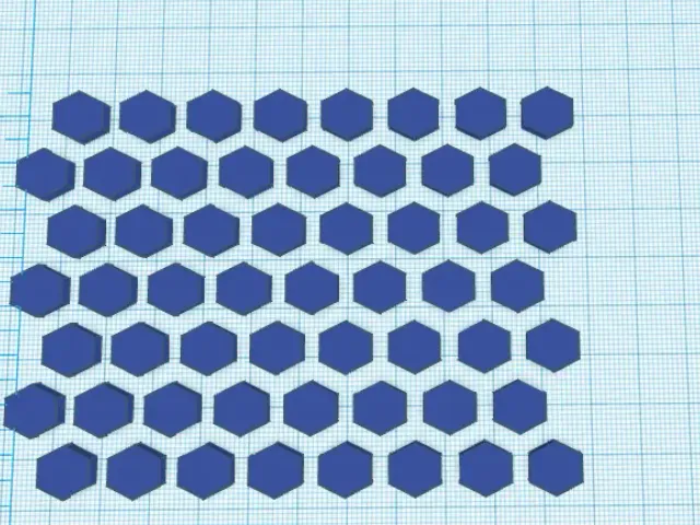 Generic Honeycomb Pattern 10mm with 4mm spacing