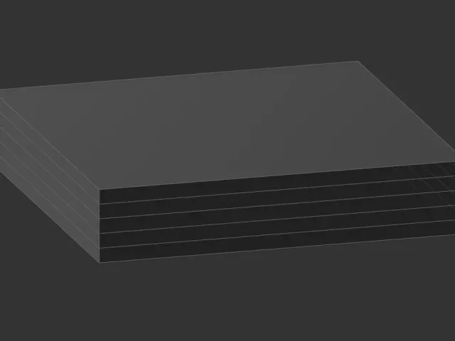 Multi color multilayer test cube