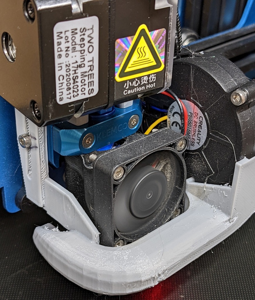 Shorter E3D 40mm fan duct