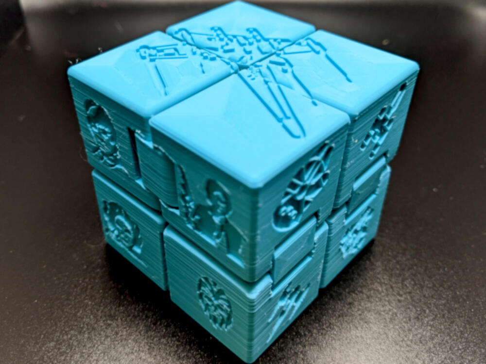 OpenSCAD fidget cube