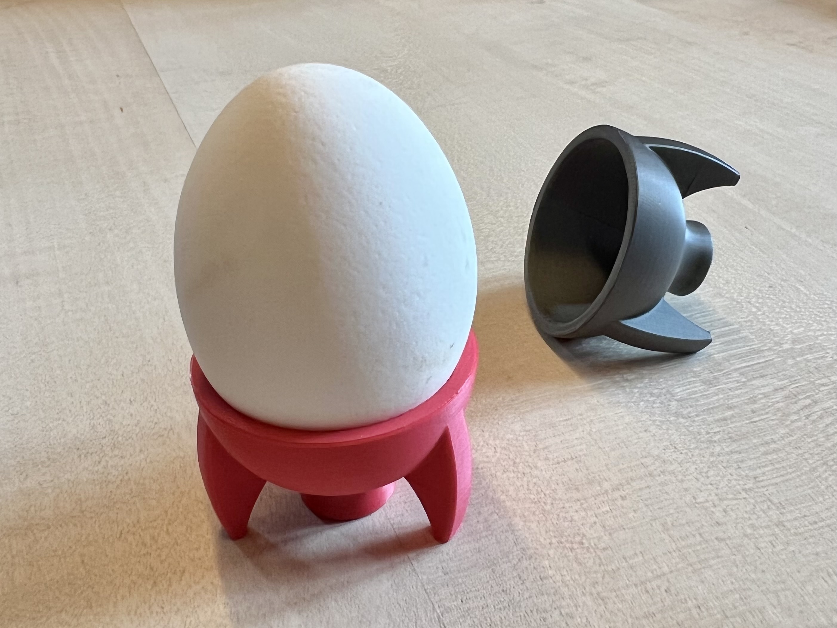 rocket egg cup -  Remix