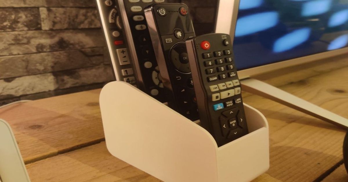 Remote control holder by Pxl Download free STL model