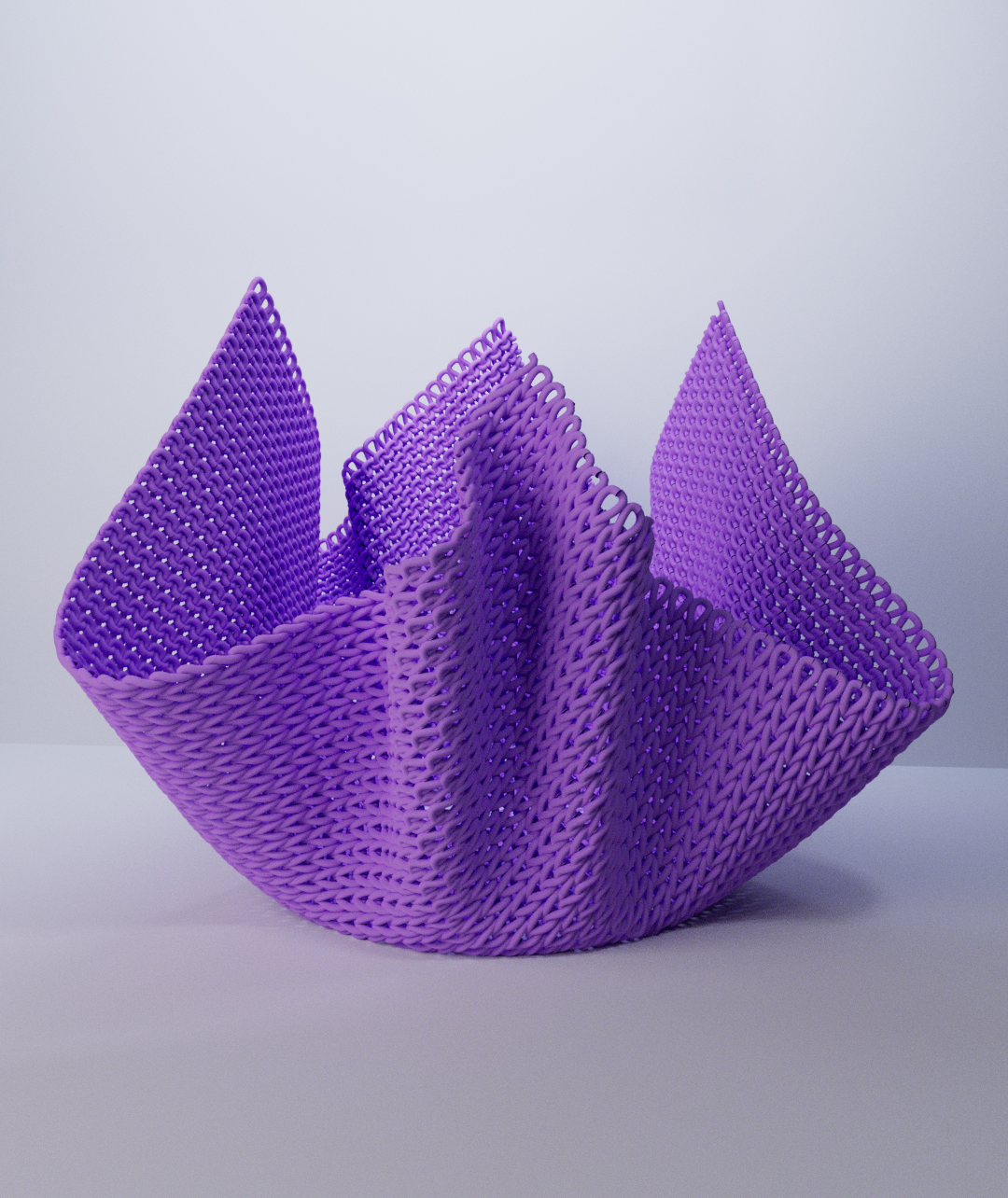 Simulated Knit Vase