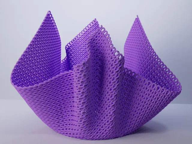 Simulated Knit Vase