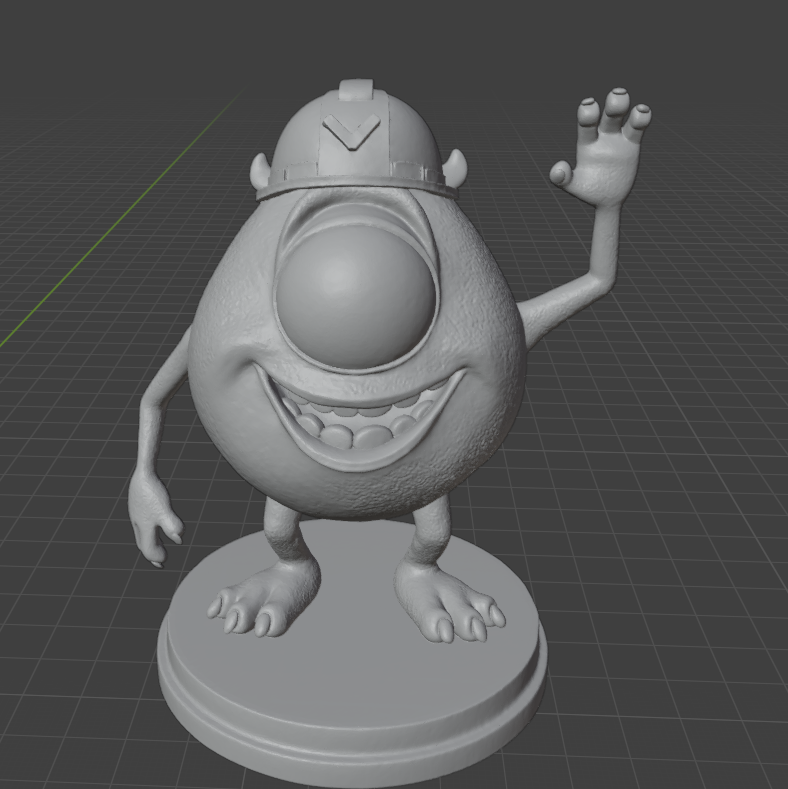 Mike Wazowski with Hard Hat - 3D Print Fan Art Model