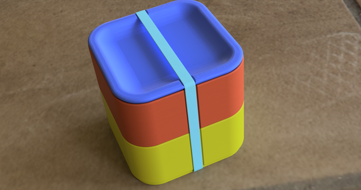 Stackable Game Pieces Storage Box by kap42 Download free STL model
