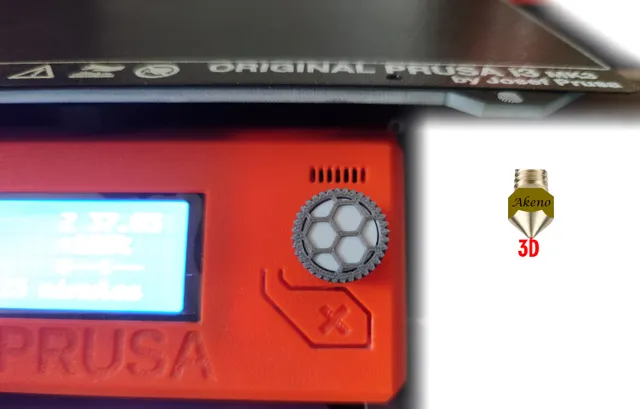 Magic LCD knob two color printing without MMU2S for Prusa i3 MK3 & MK3S