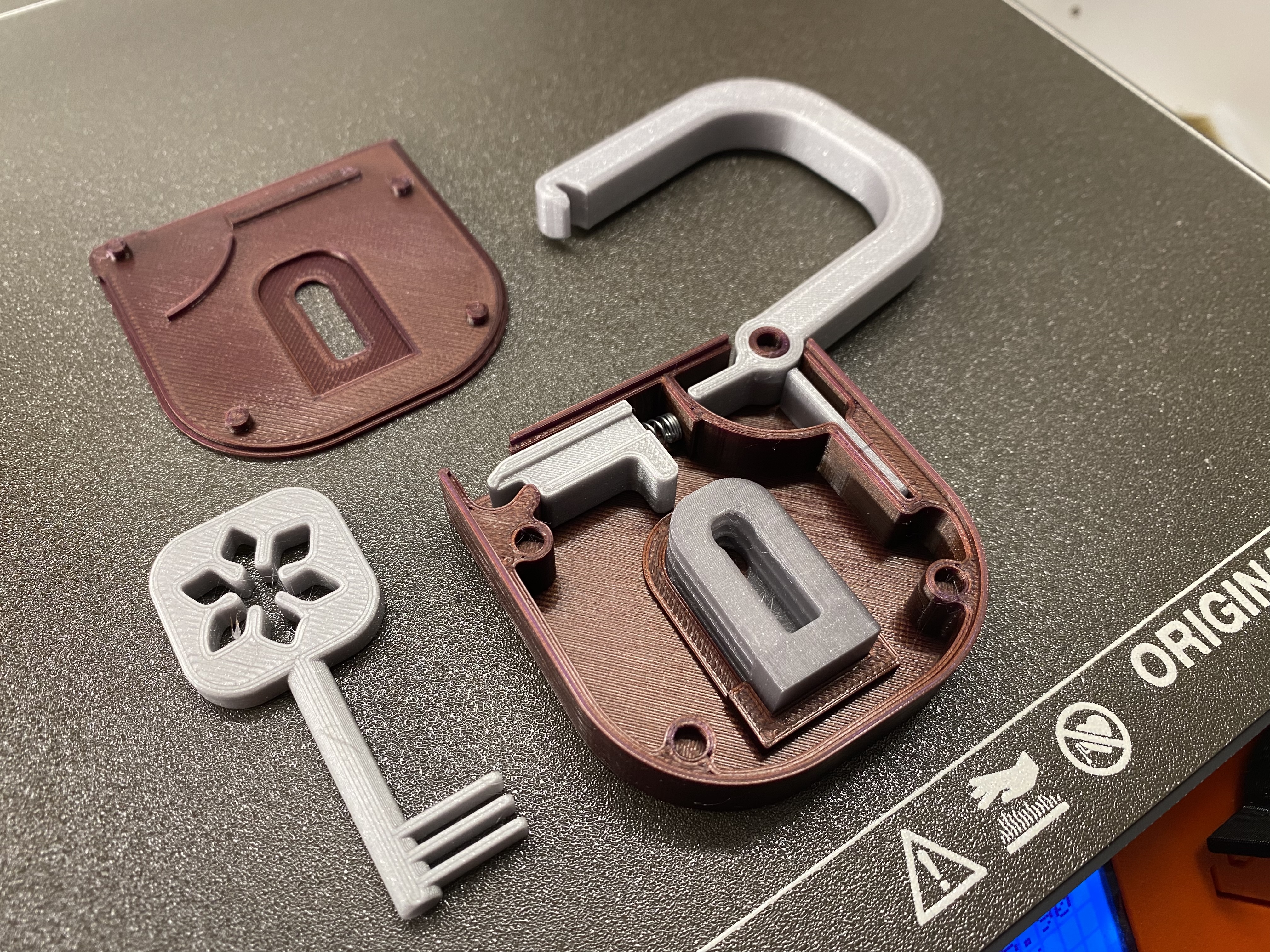 Miniatura 5 do modelo 3D Fully functional Padlock