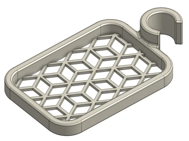 Fancy soap tray for shower tubes