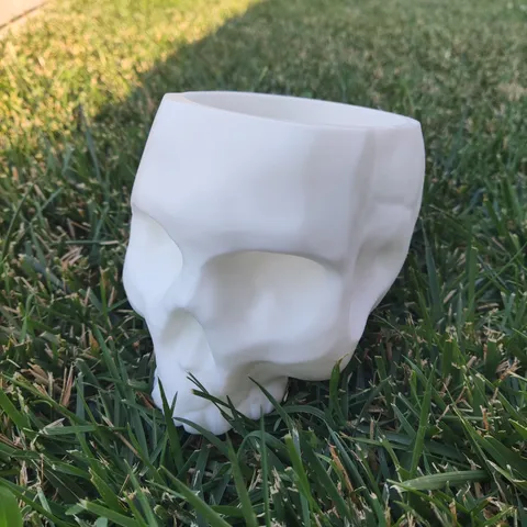 skull planter no holes