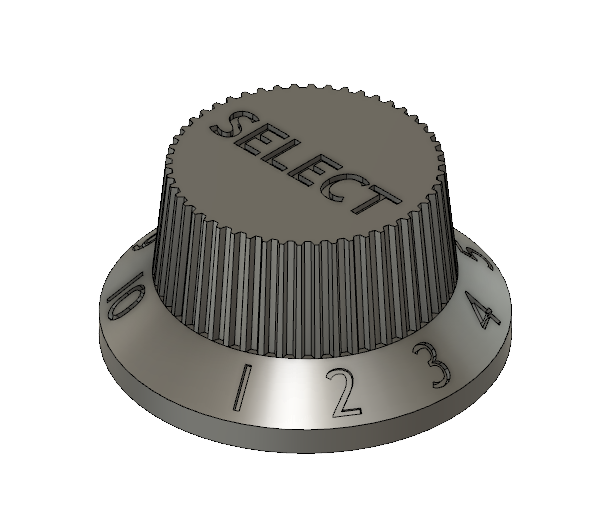 Stratocaster Knob for Prusa MINI and MK3S and MK4/CORE One