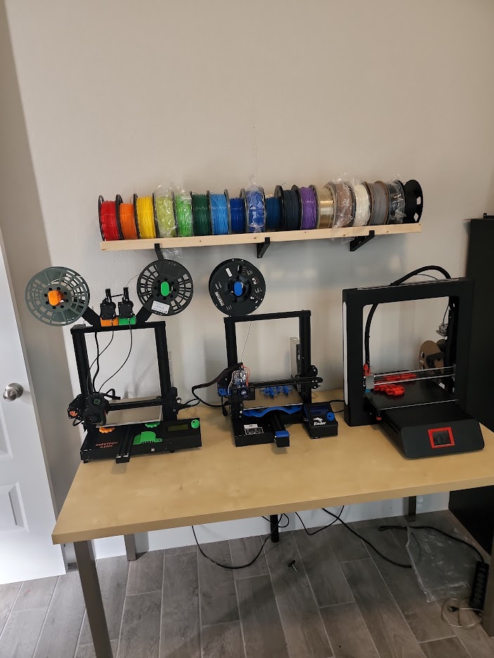Spool Wall Holder Brackets (1x2 lumber)