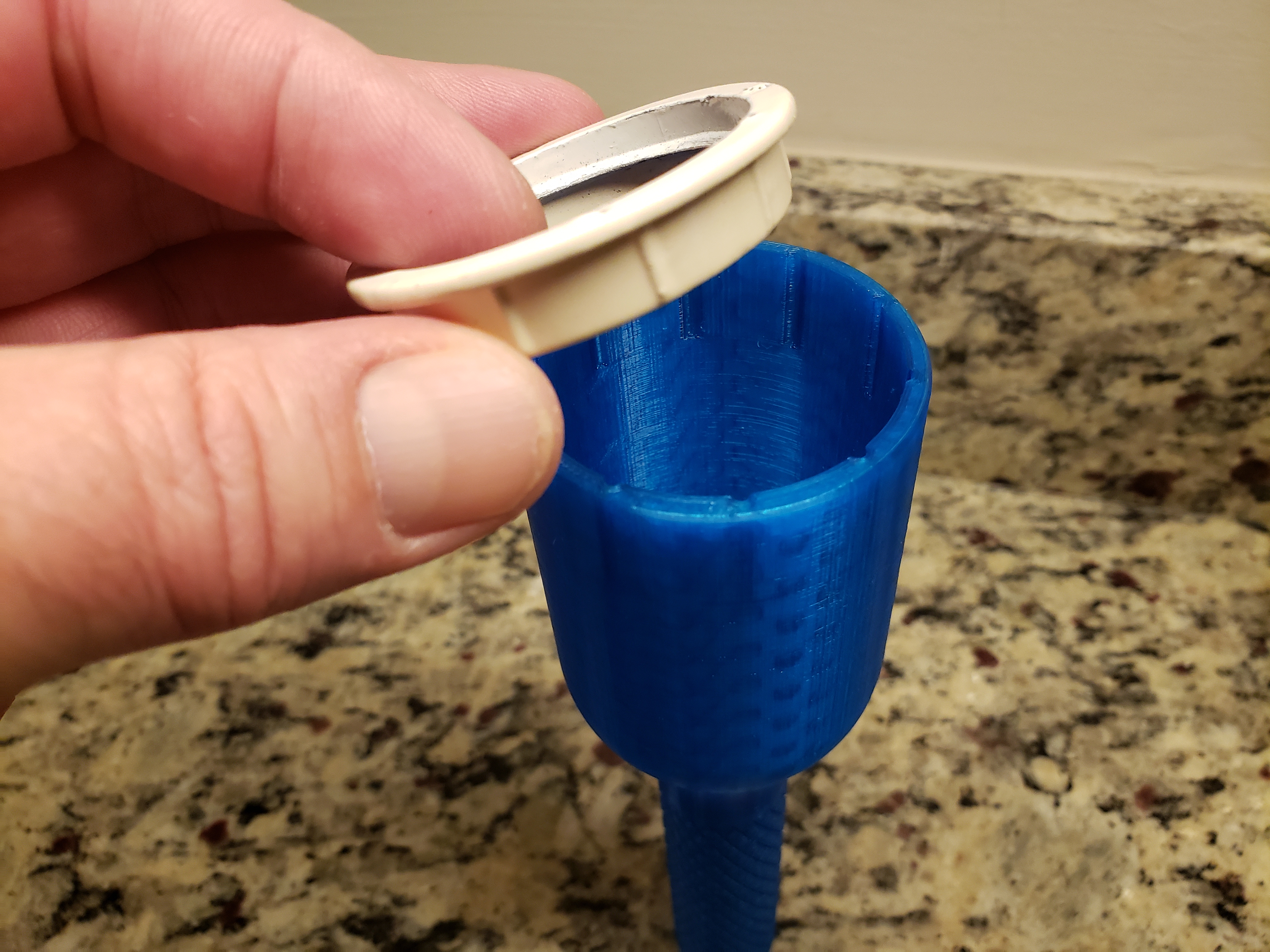 Pendant Lamp Shade Retaining Collar Ring Tool