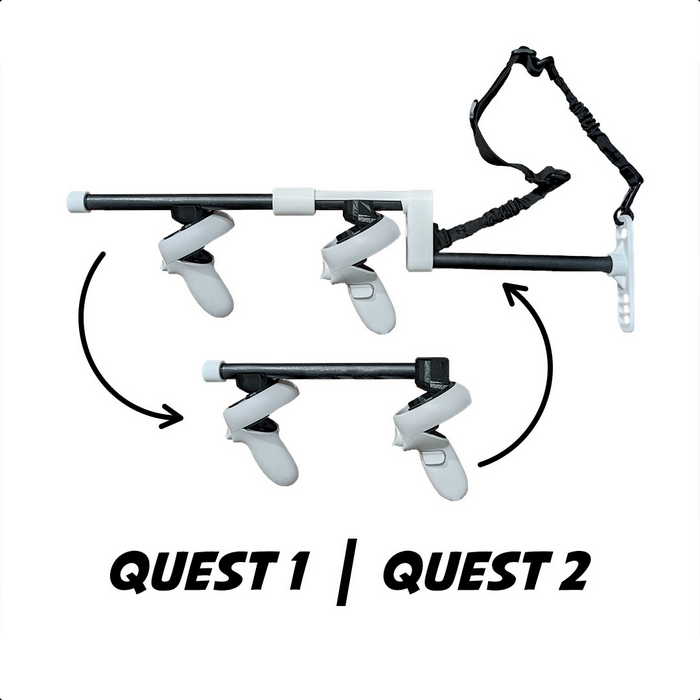 Sleek DUAL gun stock for Quest 1 and Quest 2