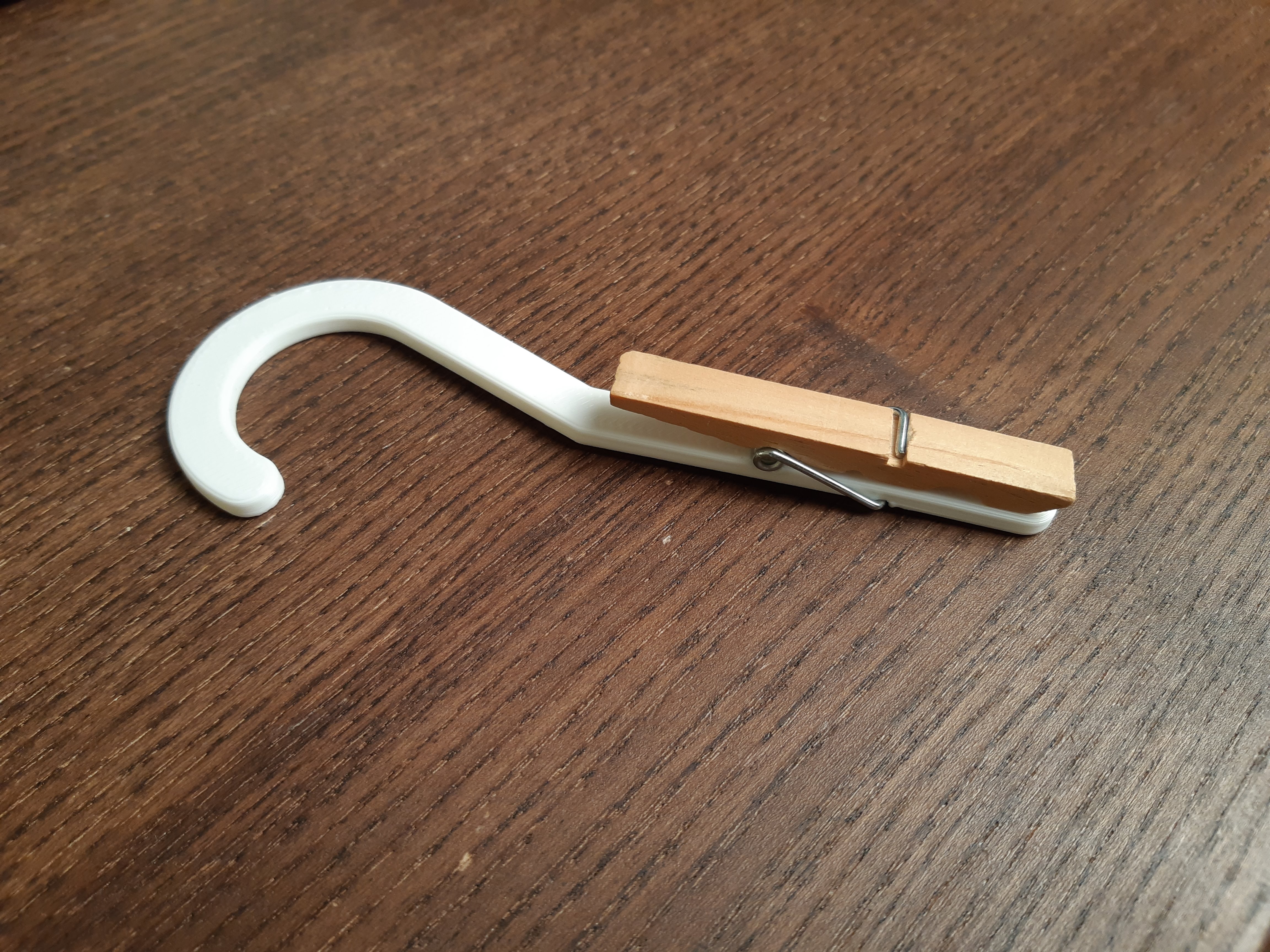 Clothespin With Large Hook