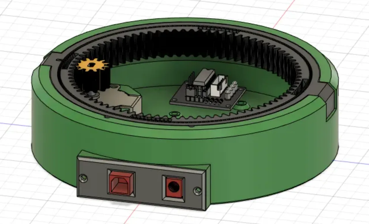 STL file MOTORIZED TURNTABLE・3D print design to download・Cults