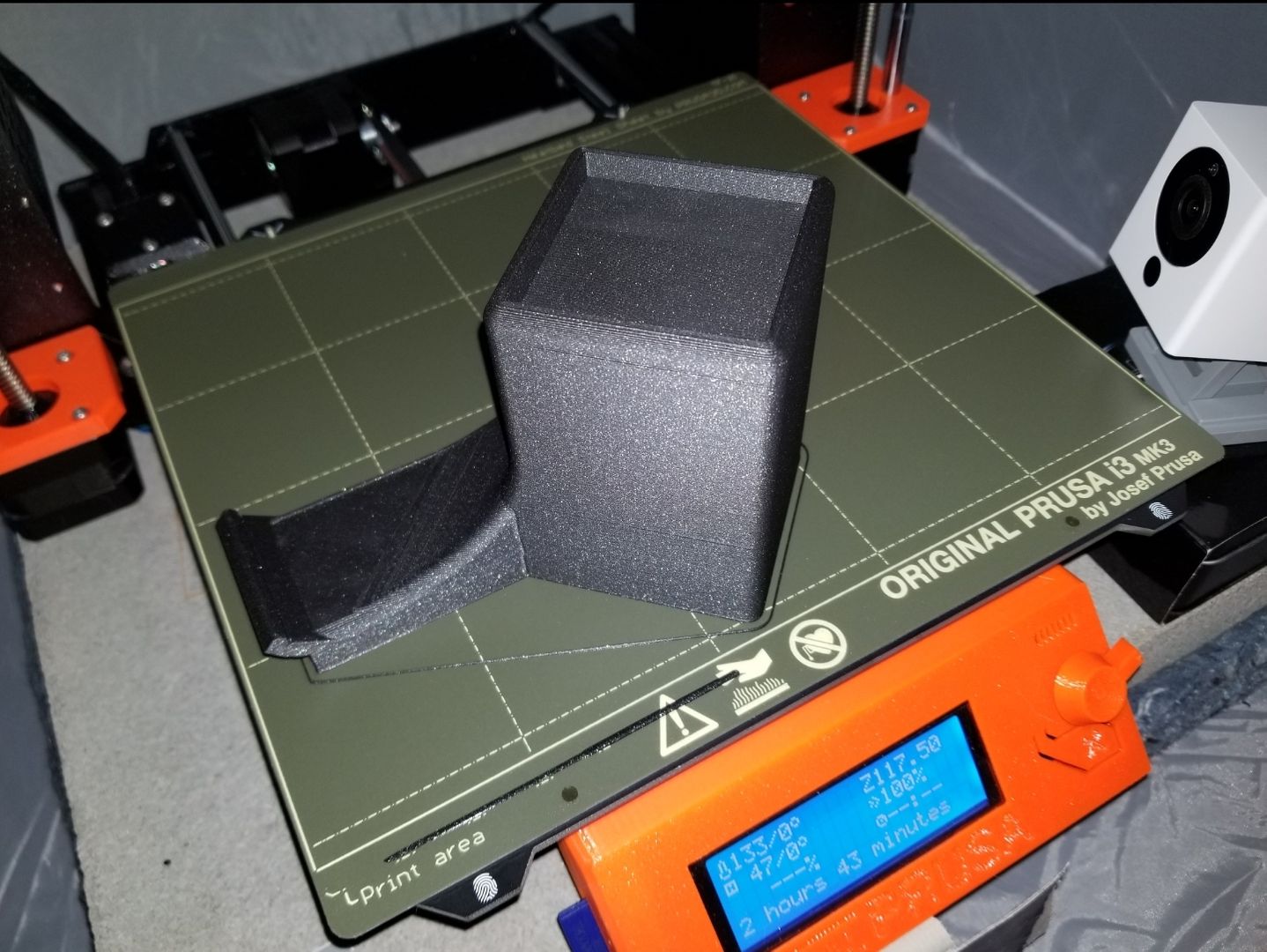Wyze Cam Prusa Mount - 25mm taller