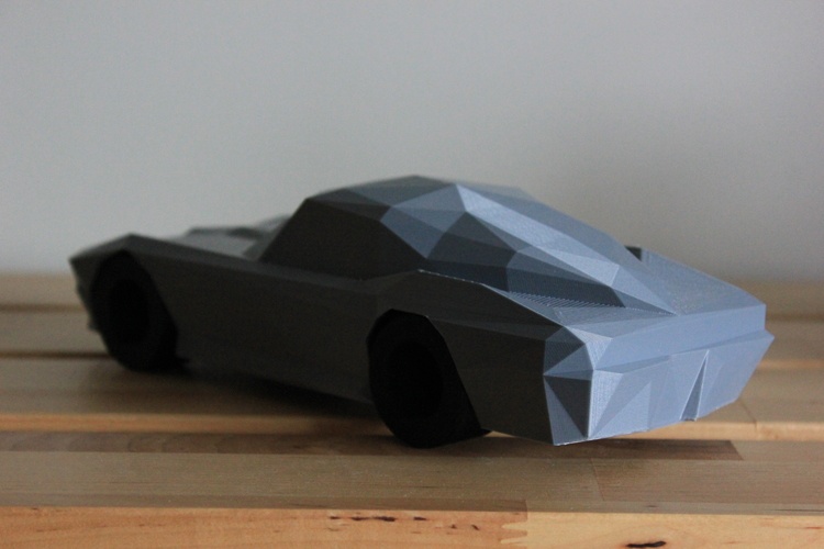 Low-Poly Chevy Corvette Stingray by Turtleman | Download free STL model ...