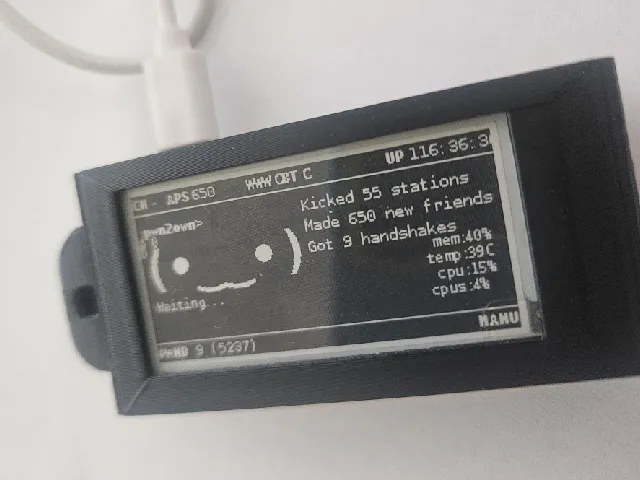 Epic Pwnagotchi Case for PiZero + WaveShare V4 eink screen