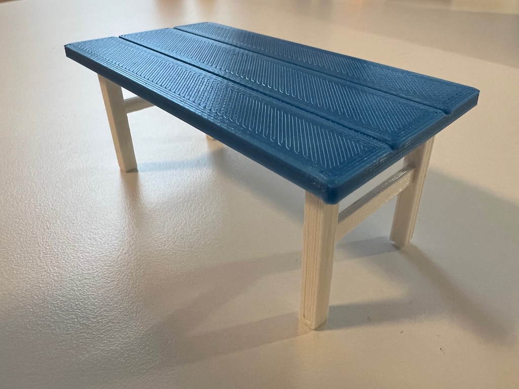 Miniatura 3 do modelo 3D Dollhouse Dining Table Set