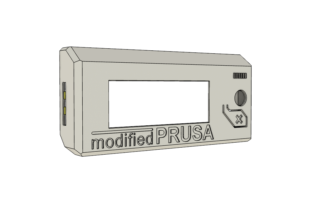 LCD cover for Prusa i3 MK3/S/S+ "modified PRUSA"