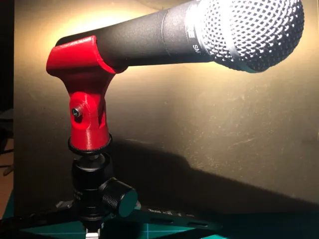Microphone clip/mount for Shure SM58 & similar