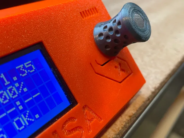 Dimpled LCD Knob