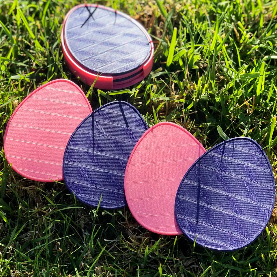 Easter Egg Coaster Set by Chipped Builds || Ashley | Download free STL ...