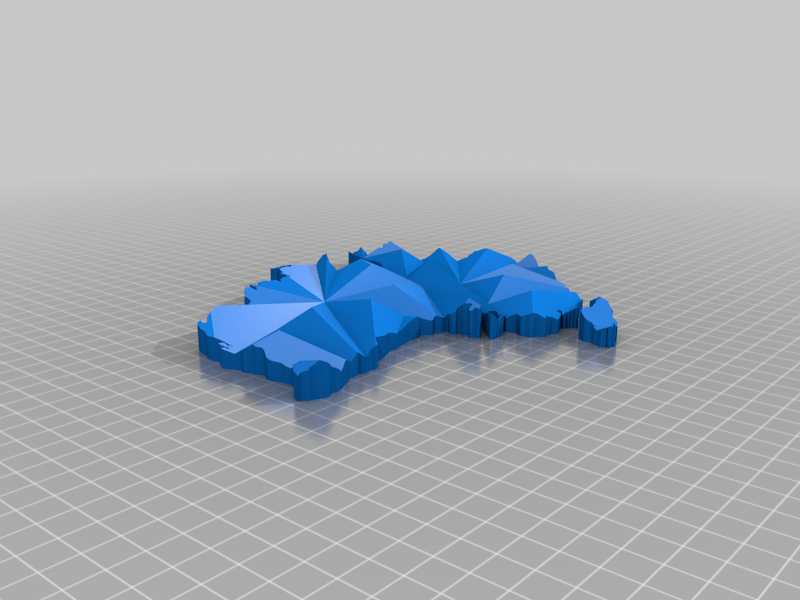 Australia Faceted Country Outline