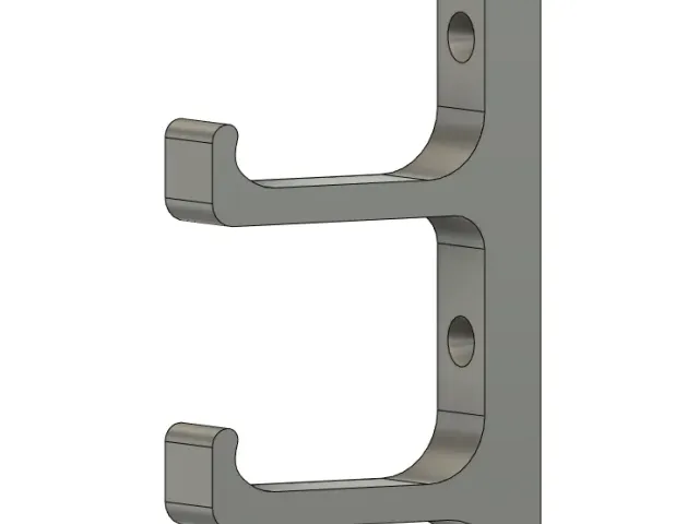 Extra Durable Wall Double Hook (Smoothed)