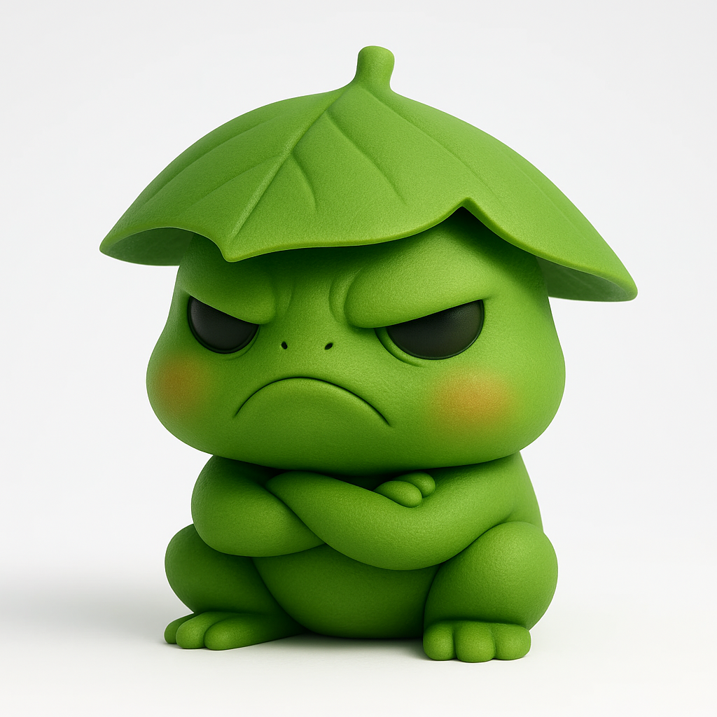 Angry frog