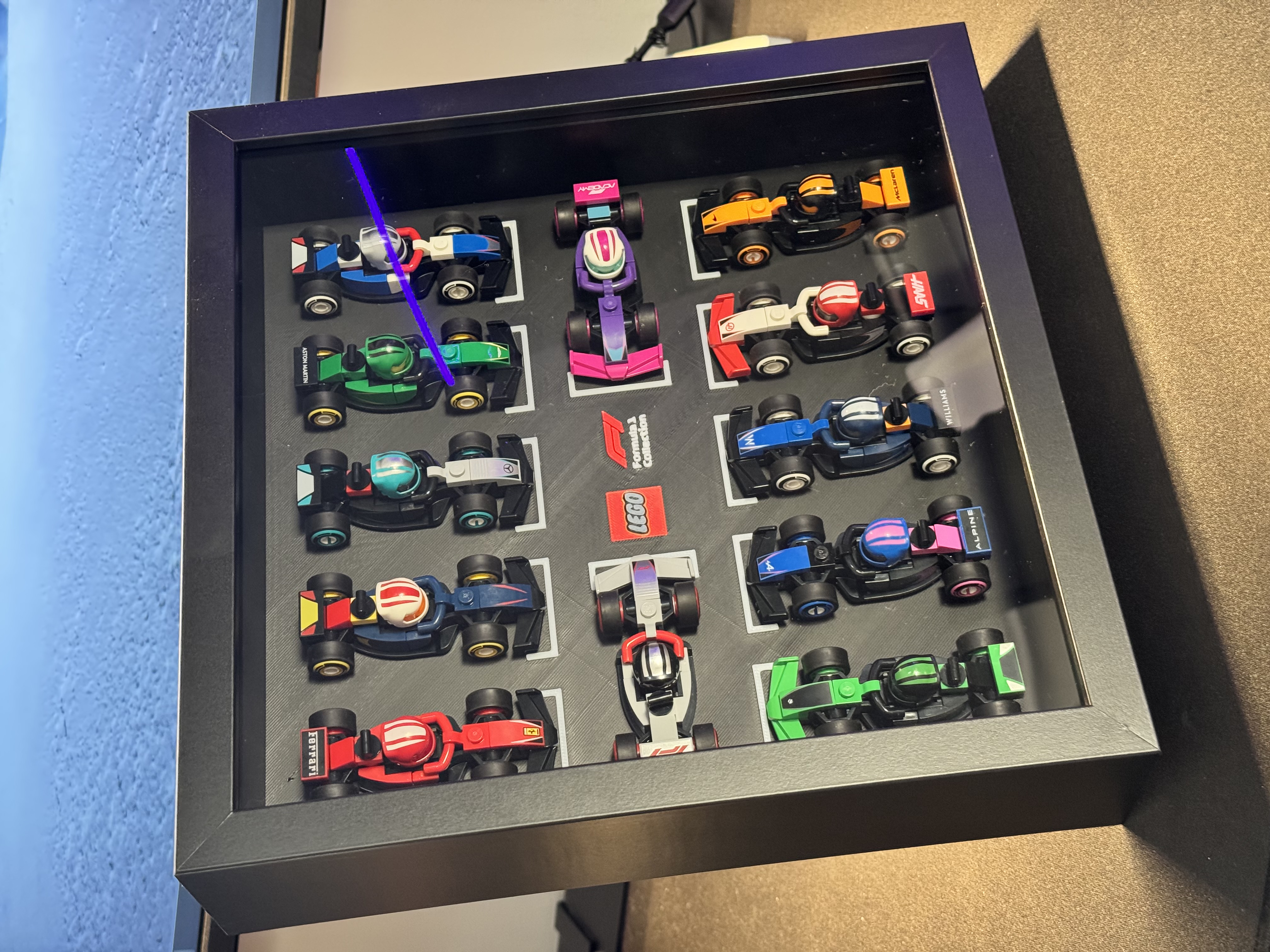 Lego F1 Mini Collection - IKEA Sannahed (25x25) Display