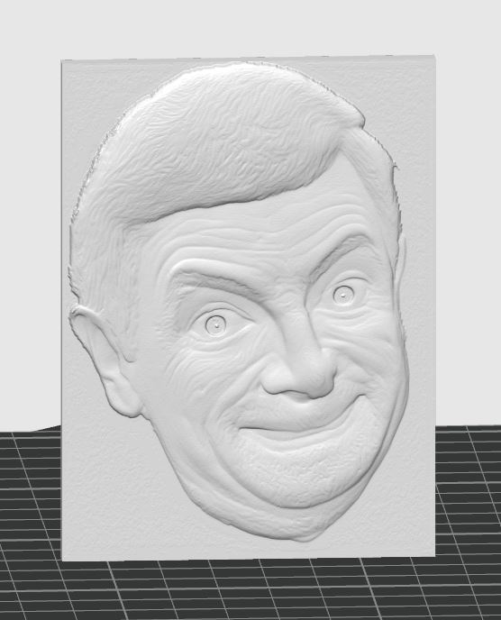 Mr Bean face 3D
